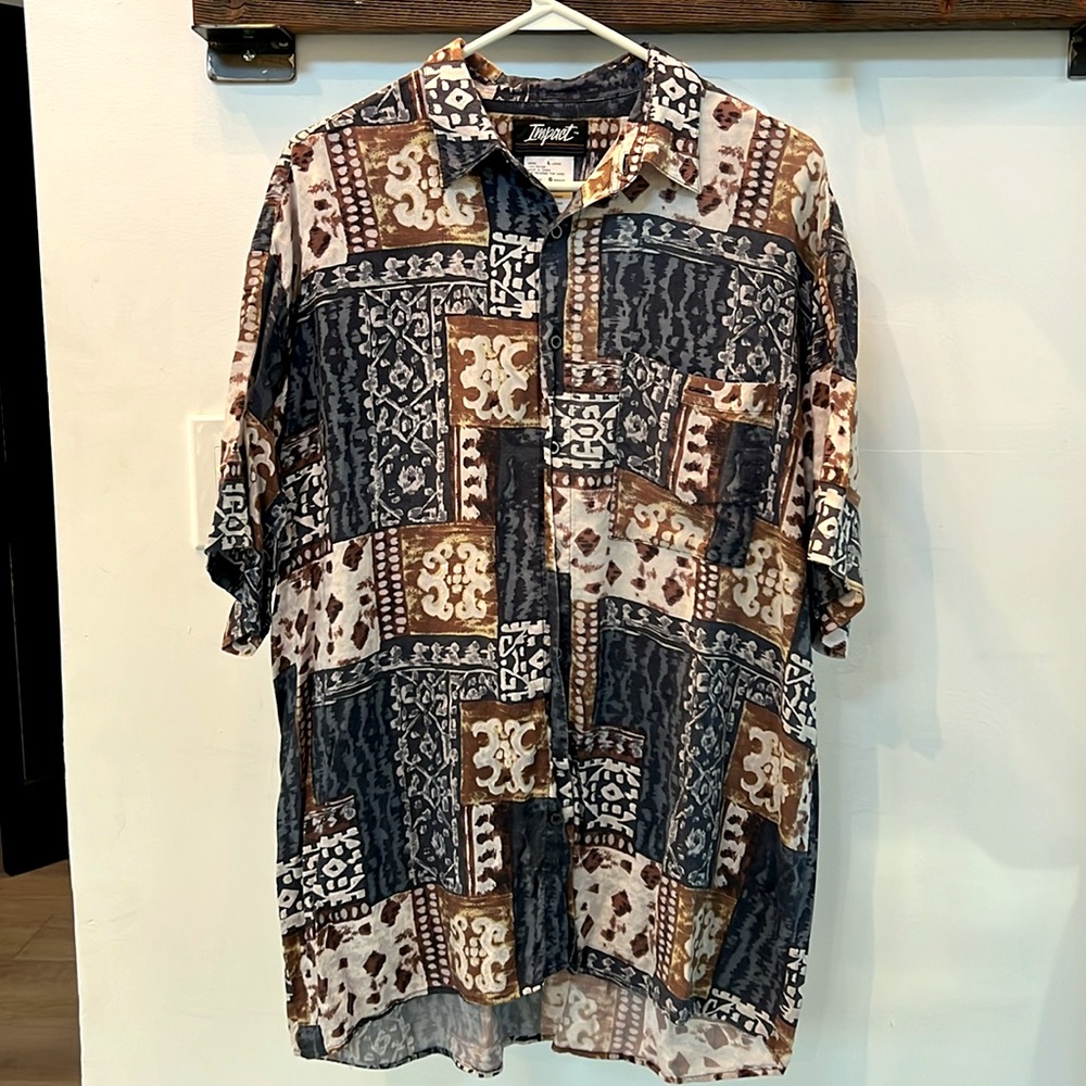 VJNTAGE 90s beach button down